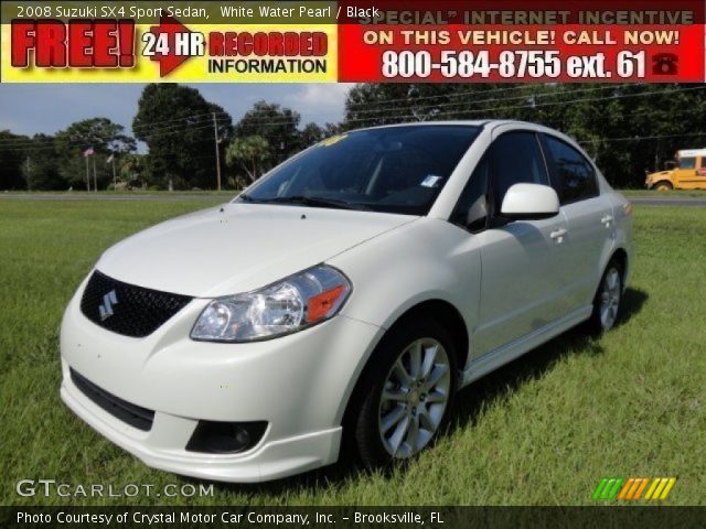 2008 Suzuki SX4 Sport Sedan in White Water Pearl