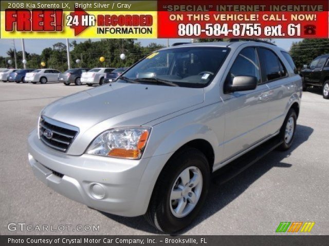 2008 Kia Sorento LX in Bright Silver