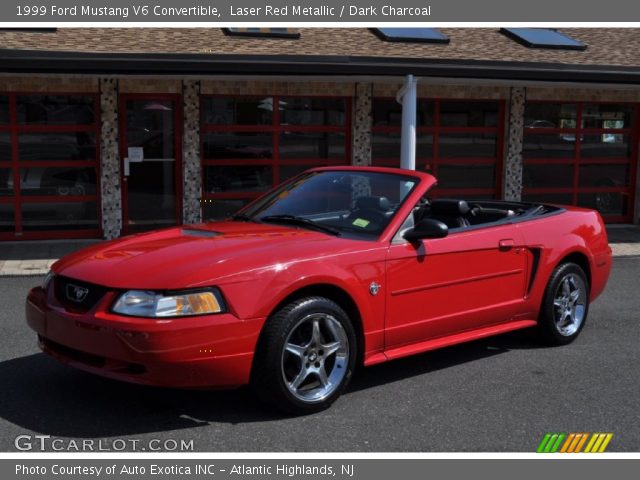 1999 Ford Mustang V6 Convertible in Laser Red Metallic