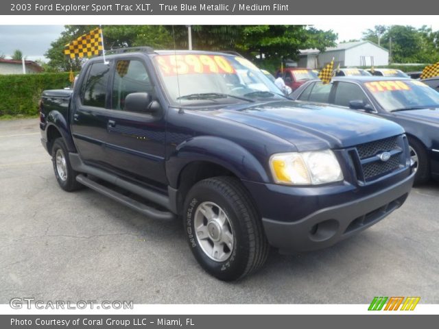 2003 Ford Explorer Sport Trac XLT in True Blue Metallic