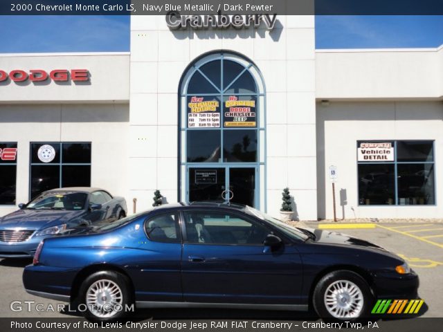 2000 Chevrolet Monte Carlo LS in Navy Blue Metallic