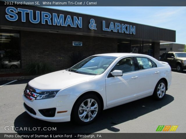2012 Ford Fusion SE in White Platinum Tri-Coat