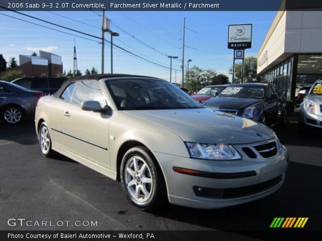 2006 Saab 9-3 2.0T Convertible in Parchment Silver Metallic