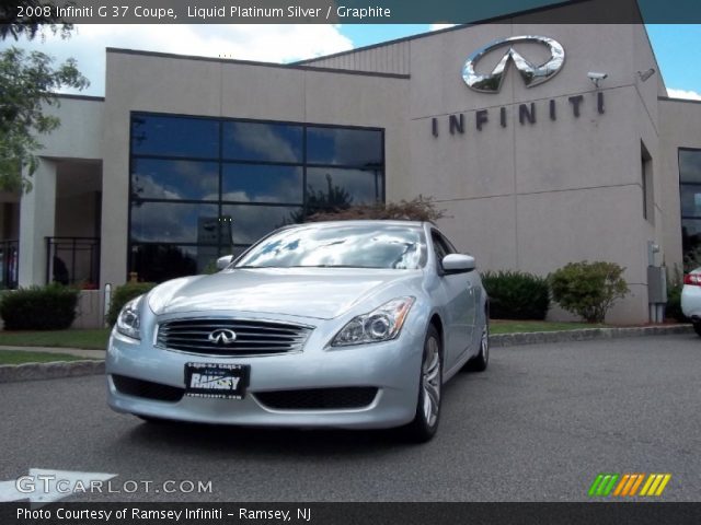 2008 Infiniti G 37 Coupe in Liquid Platinum Silver