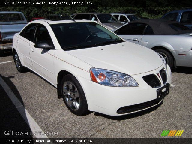 2008 Pontiac G6 Sedan in Ivory White