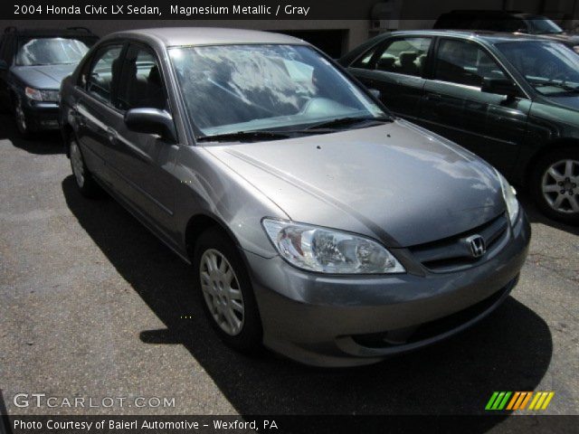 2004 Honda Civic LX Sedan in Magnesium Metallic