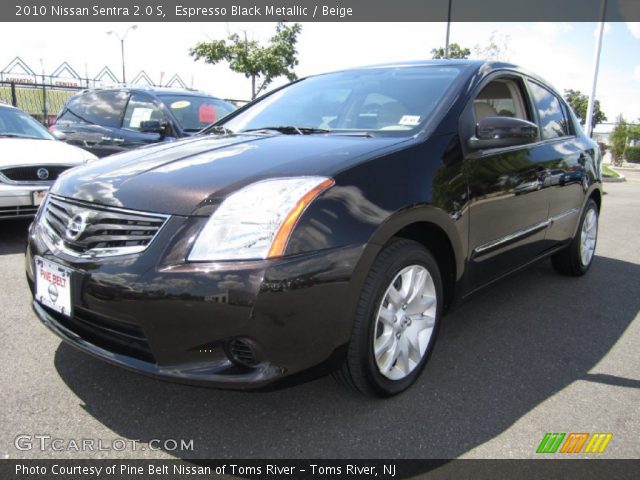 2010 Nissan Sentra 2.0 S in Espresso Black Metallic
