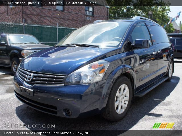 2007 Nissan Quest 3.5 S in Majestic Blue Metallic