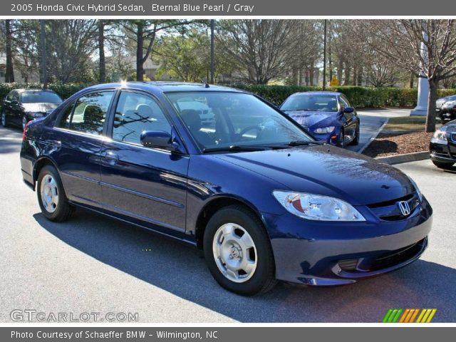 2005 Honda Civic Hybrid Sedan in Eternal Blue Pearl