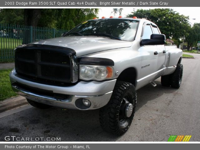 2003 Dodge Ram 3500 SLT Quad Cab 4x4 Dually in Bright Silver Metallic