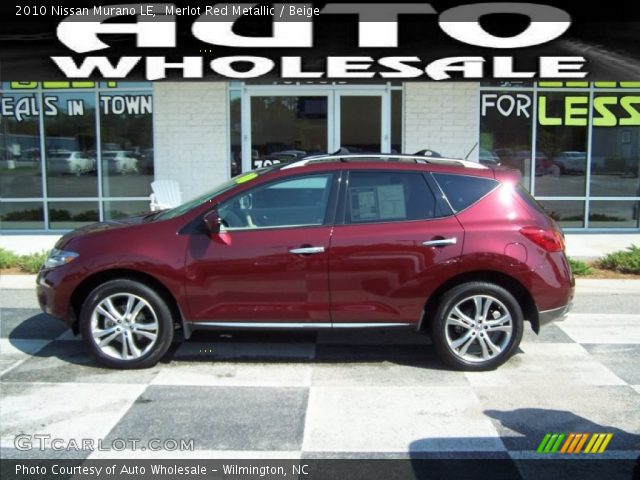 2010 Nissan Murano LE in Merlot Red Metallic