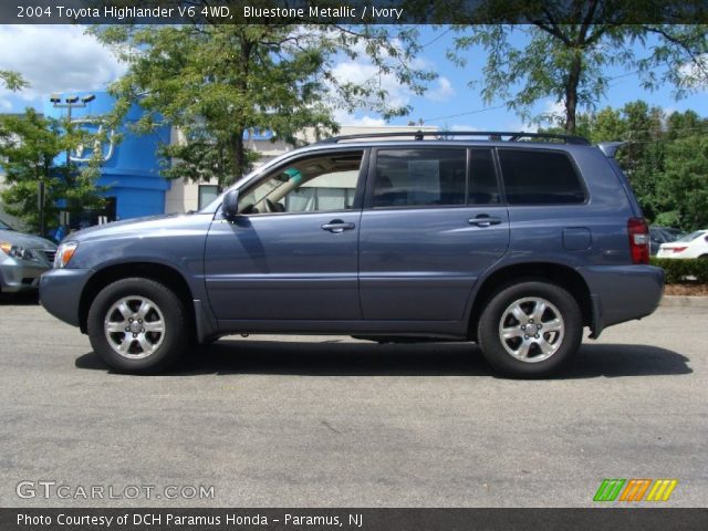 2004 Toyota Highlander V6 4WD in Bluestone Metallic