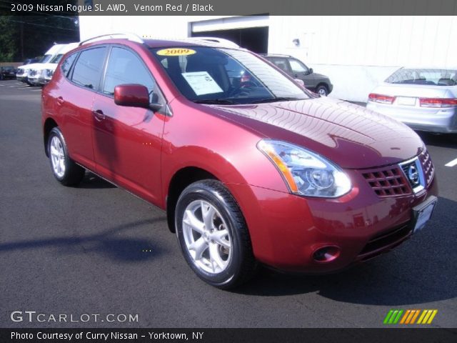 2009 Nissan Rogue SL AWD in Venom Red
