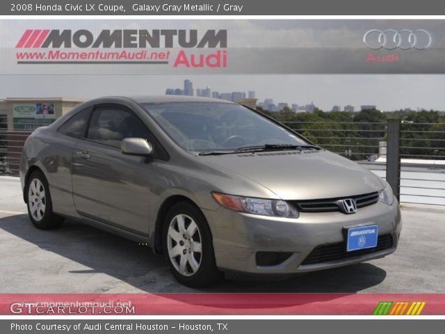 2008 Honda Civic LX Coupe in Galaxy Gray Metallic