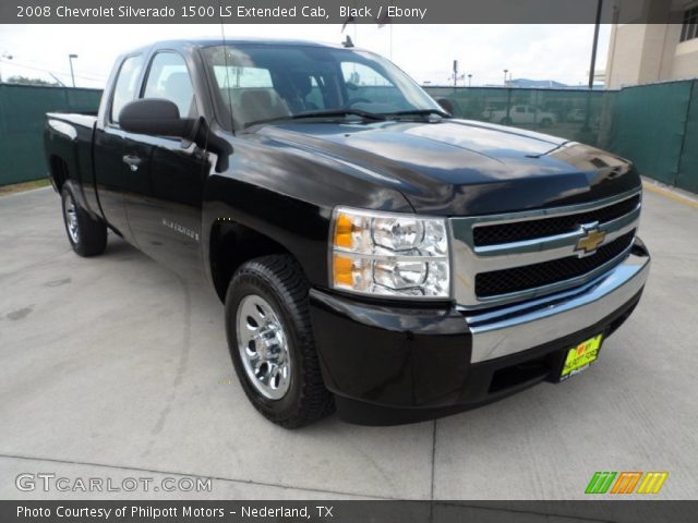 2008 Chevrolet Silverado 1500 LS Extended Cab in Black