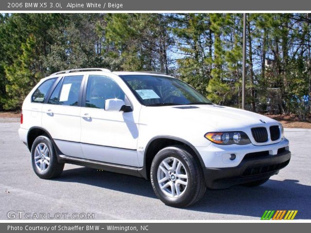 2006 BMW X5 3.0i in Alpine White