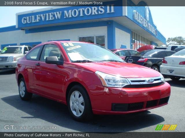 2008 Ford Focus S Coupe in Vermillion Red