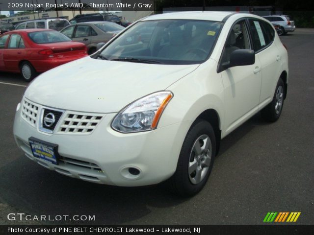 2009 Nissan Rogue S AWD in Phantom White