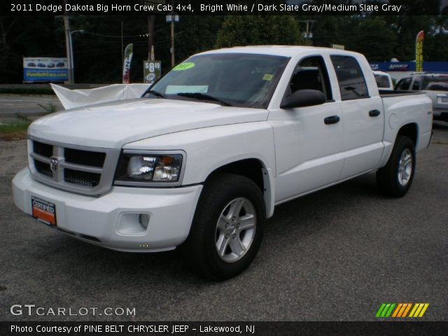 2011 Dodge Dakota Big Horn Crew Cab 4x4 in Bright White