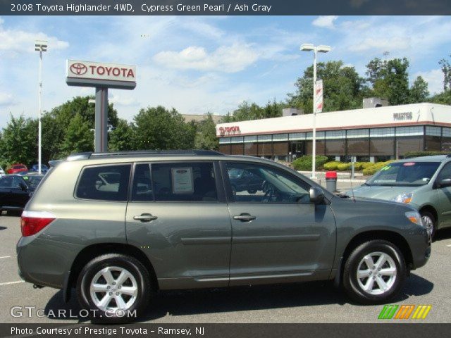 2008 Toyota Highlander 4WD in Cypress Green Pearl