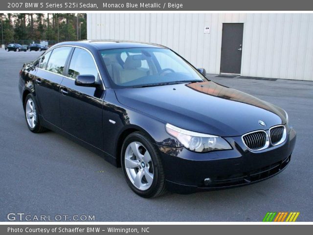 2007 BMW 5 Series 525i Sedan in Monaco Blue Metallic