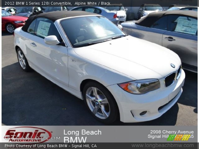 2012 BMW 1 Series 128i Convertible in Alpine White