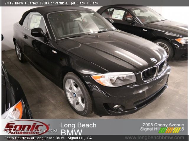 2012 BMW 1 Series 128i Convertible in Jet Black