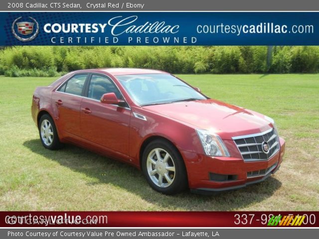 2008 Cadillac CTS Sedan in Crystal Red