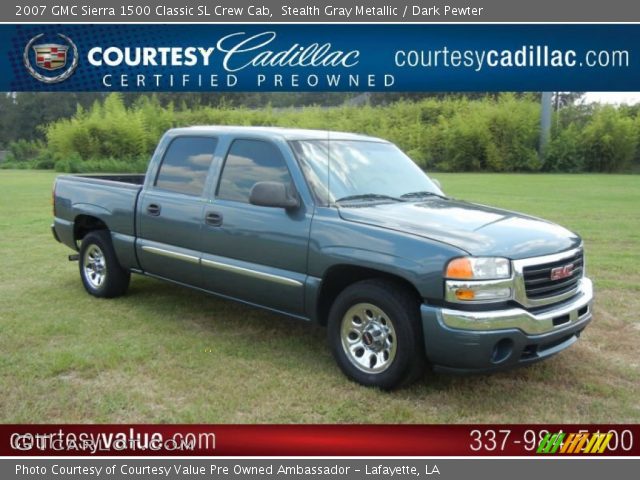 2007 GMC Sierra 1500 Classic SL Crew Cab in Stealth Gray Metallic