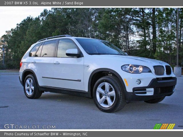2007 BMW X5 3.0si in Alpine White