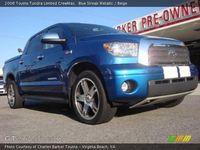 2008 Toyota Tundra Limited CrewMax in Blue Streak Metallic