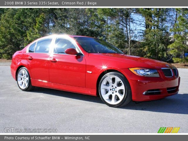 2008 BMW 3 Series 335i Sedan in Crimson Red