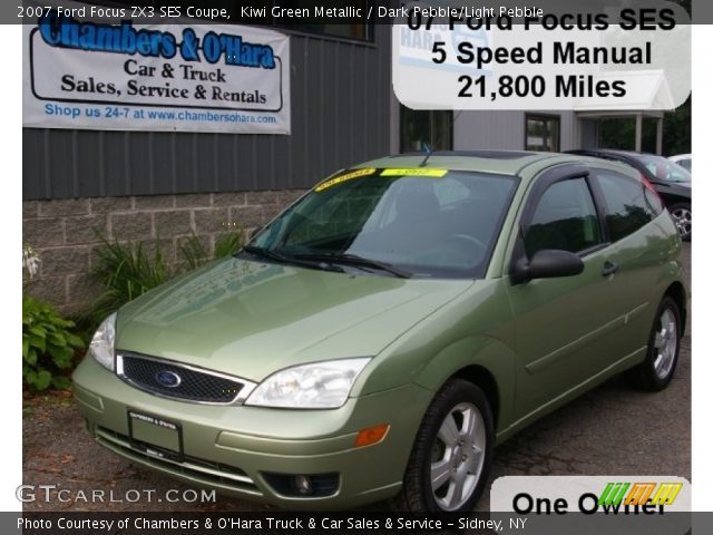 2007 Ford Focus ZX3 SES Coupe in Kiwi Green Metallic
