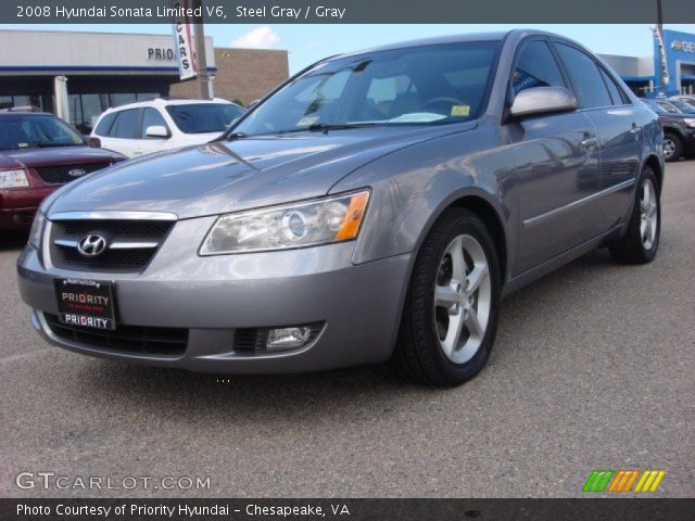 2008 Hyundai Sonata Limited V6 in Steel Gray