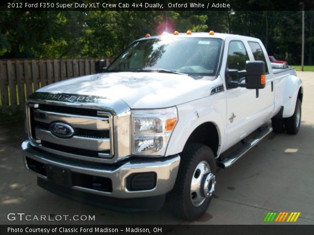 2012 Ford F350 Super Duty XLT Crew Cab 4x4 Dually in Oxford White