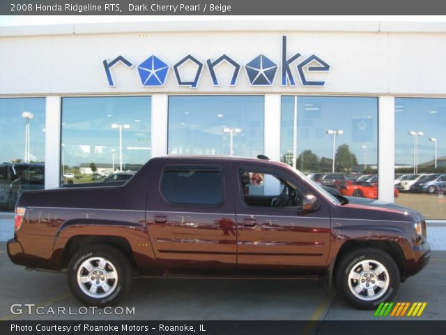 2008 Honda Ridgeline RTS in Dark Cherry Pearl