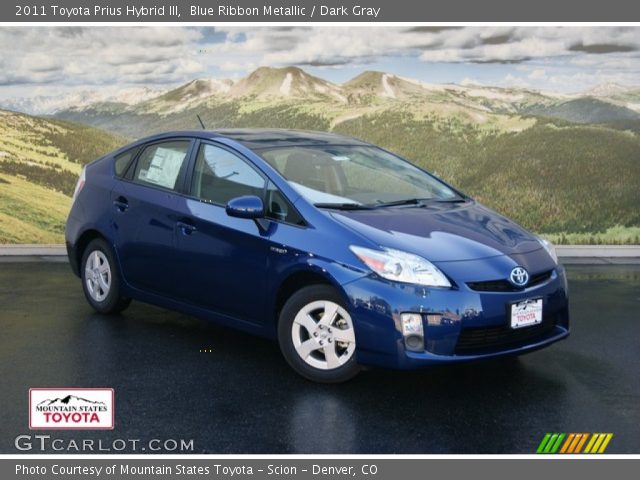 2011 Toyota Prius Hybrid III in Blue Ribbon Metallic