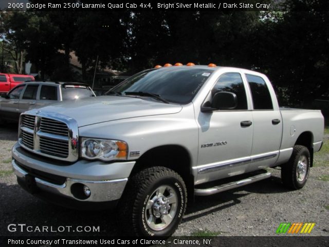 2005 Dodge Ram 2500 Laramie Quad Cab 4x4 in Bright Silver Metallic