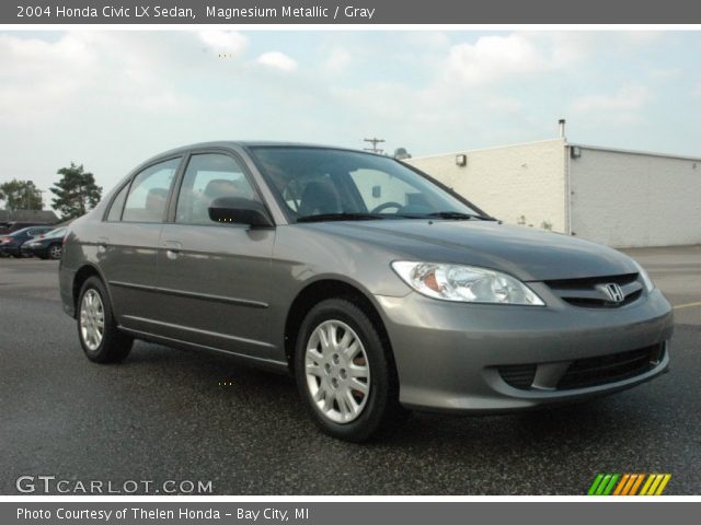 2004 Honda Civic LX Sedan in Magnesium Metallic