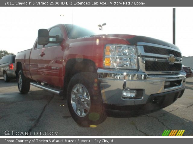 2011 Chevrolet Silverado 2500HD LTZ Extended Cab 4x4 in Victory Red