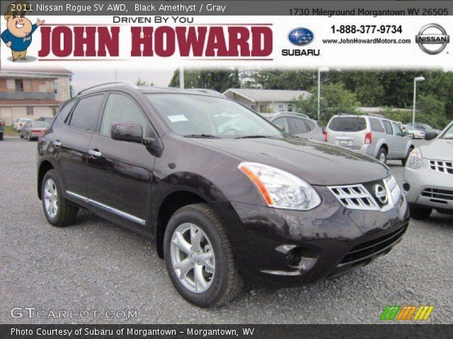 2011 Nissan Rogue SV AWD in Black Amethyst