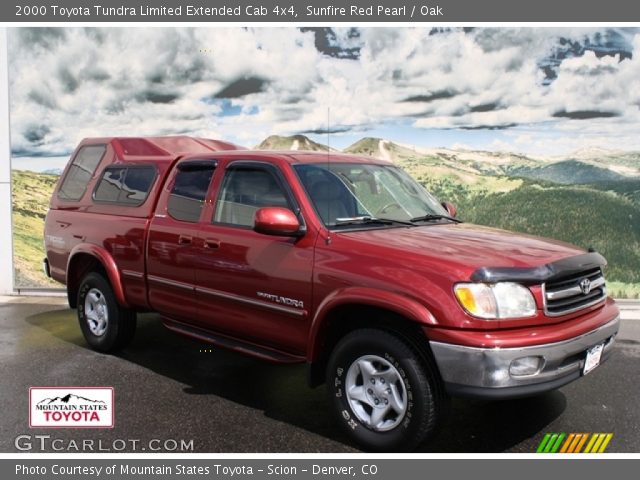 2000 Toyota Tundra Limited Extended Cab 4x4 in Sunfire Red Pearl
