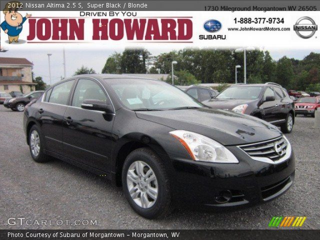 2012 Nissan Altima 2.5 S in Super Black