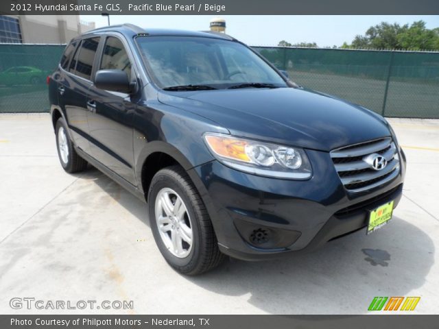 2012 Hyundai Santa Fe GLS in Pacific Blue Pearl