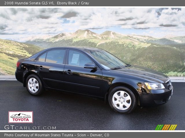 2008 Hyundai Sonata GLS V6 in Ebony Black