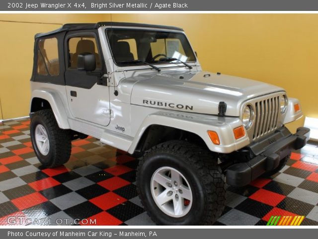 2002 Jeep Wrangler X 4x4 in Bright Silver Metallic
