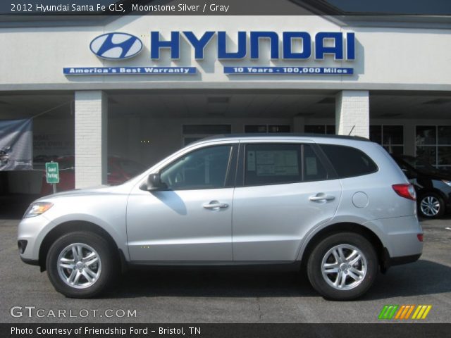 2012 Hyundai Santa Fe GLS in Moonstone Silver