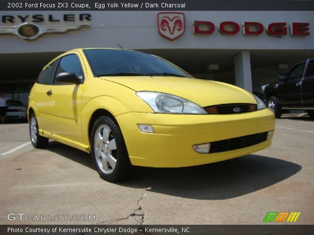 2002 Ford Focus ZX3 Coupe in Egg Yolk Yellow