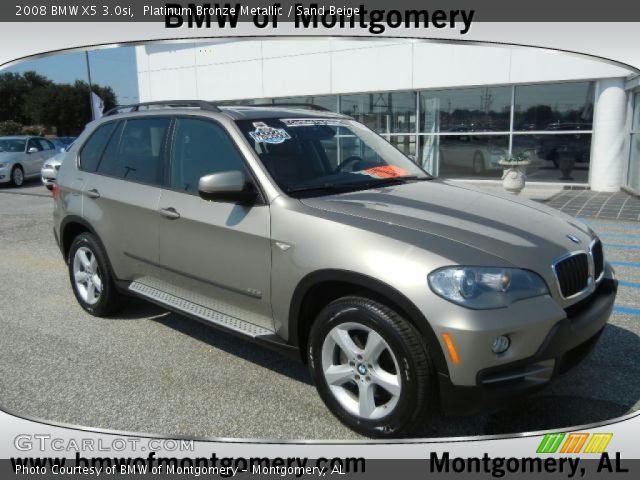 2008 BMW X5 3.0si in Platinum Bronze Metallic