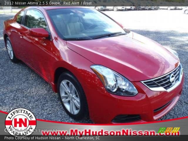 2012 Nissan Altima 2.5 S Coupe in Red Alert